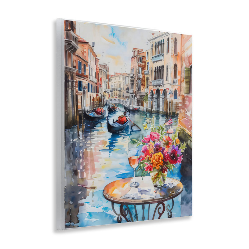 Plaque murale Quiet Canal City View, design par LSR Creative Studio