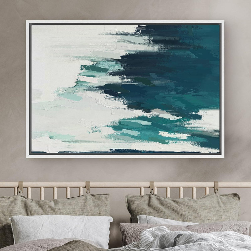 Impression sur toile encadrée Minimal Landscape IDEA4WALL, H 16 po x l 24 po x P 1,5 po, Blanc