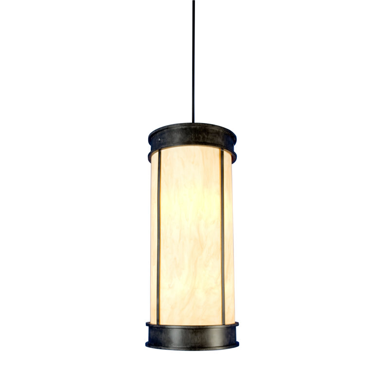 Luminaire suspendu cylindrique unique à 4 lumières Theodora