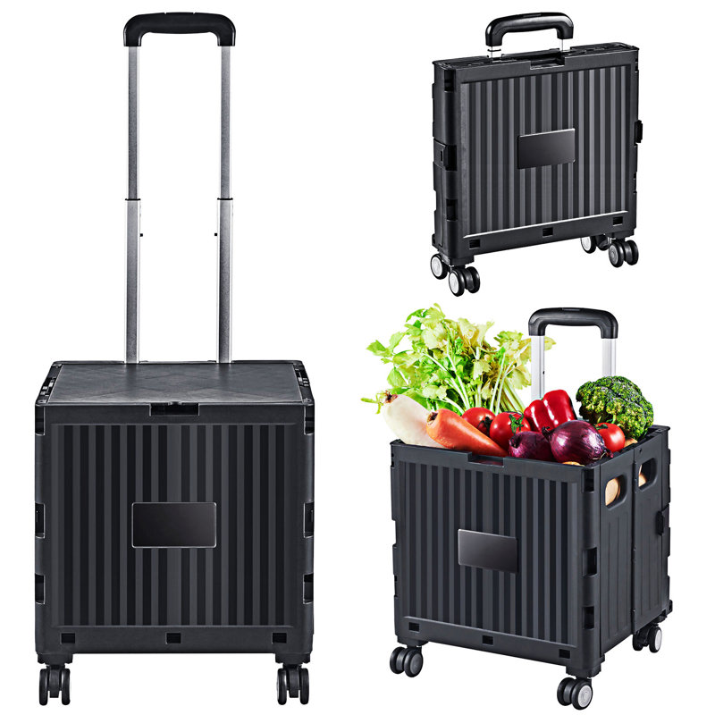 Foldable Utility Cart With Rotate Wheels