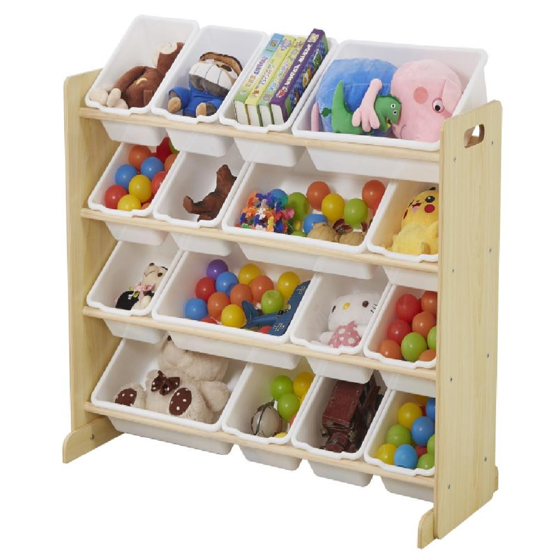 Toy Storage, Natural/White