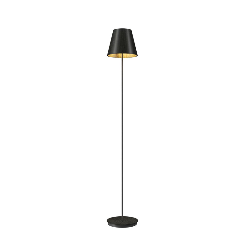 Conical 62.99'' Traditional Floor Lamp, Charcoal