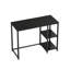 Computer Desk with 2-Tier Shelves 100 cm Sturdy Home Office Desk with Large Storage-821055864