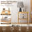 16'' W Solid Wood Nightstand