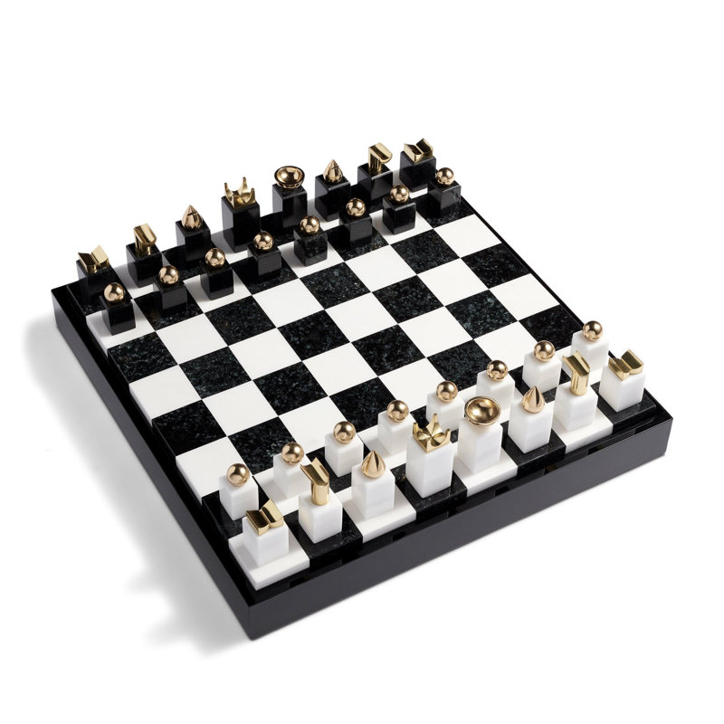 Deco Noir Chess Set
