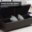Banc de rangement avec repose-pieds 51 po-813618724