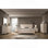 Ensemble de chambre à coucher contemporaine 6 pièces, grand lit, commode, miroir, 2 tables de chevet, commode Imerland
