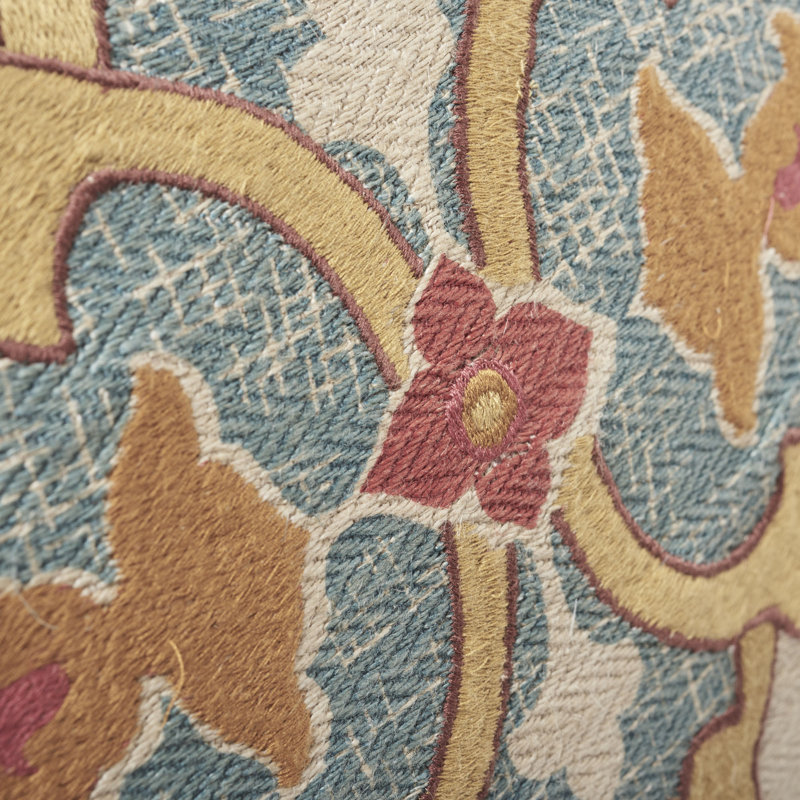 Temara Embroidered Pillow, Spice, 16" x 25"