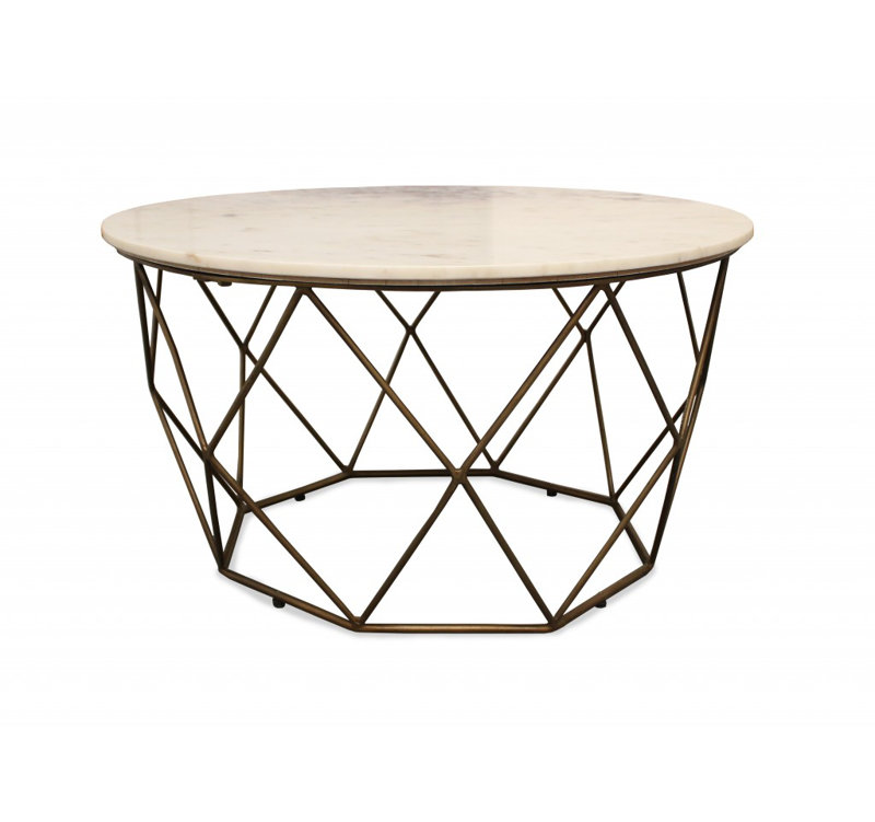 Sloatsburg Marble Top Coffee Table