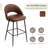 30.25 Modern Quilted Upholstered Bar Stool-88153607