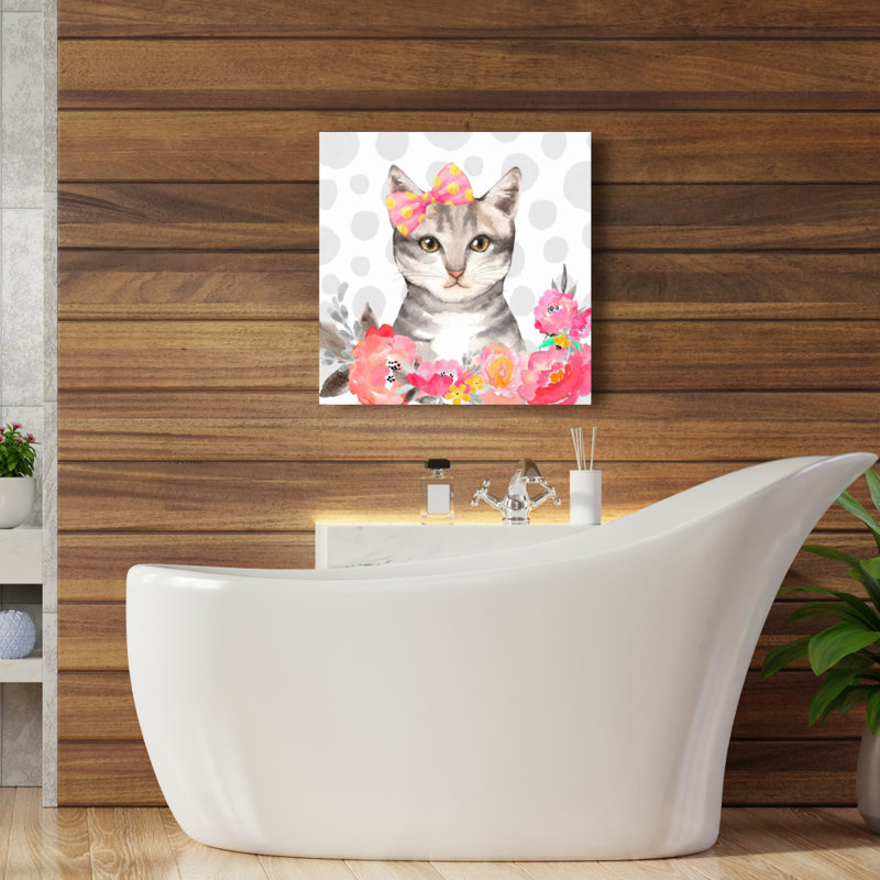 Charmante toile de chambre à coucher pour chat | Décoration intérieure pour les amoureux des animaux de compagnie