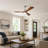52" Solid Wood Blades Ceiling Fan with Remote-1013826724-857438987