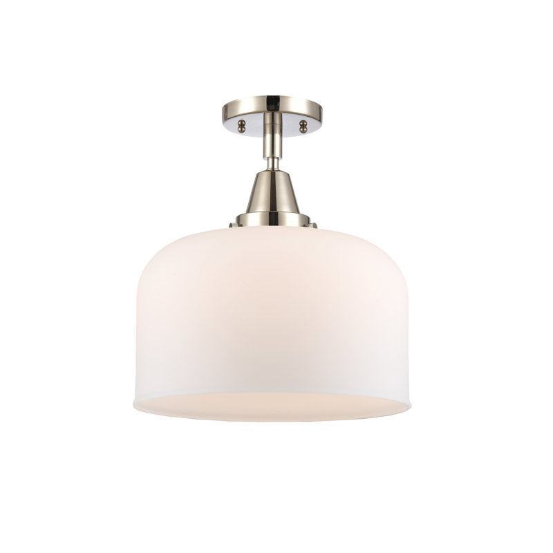 Plafonnier encastré en verre Collbran, Ampoule non incluse, Oui, Nickel poli