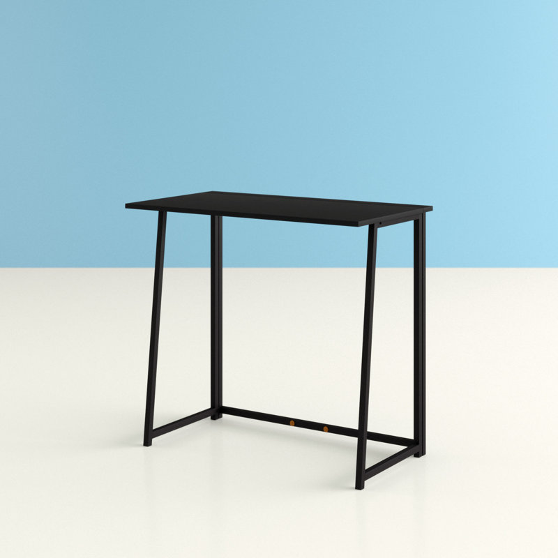 Tyonna Metal Base Writing Desk, Black
