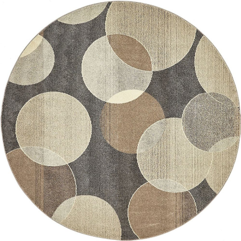 Prismatic Abstract Indoor Rug, Round 8'