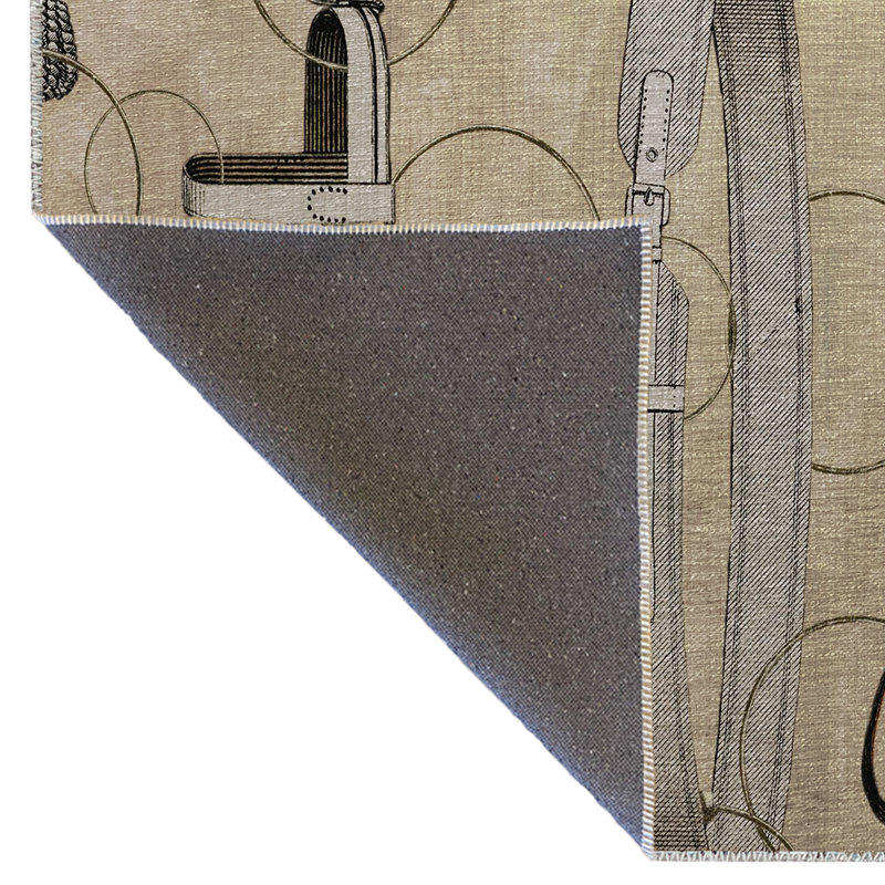 Multi-Colored Abstract Design Circle and Arch Patterned Modern Decorative Rug, Runner 3'10" x 9'10"