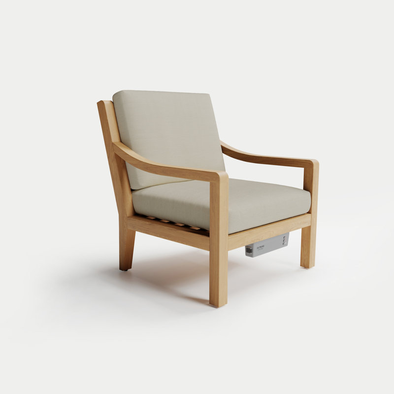 Solerno Heated Chair, Eggshell