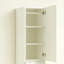 Armoire-penderie mince en bois avec miroir