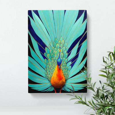 Proud Peacock - Wrapped Canvas Print