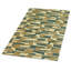 Zigzaggery Wool Geometric Area Rug in Beige/Blue-45410814