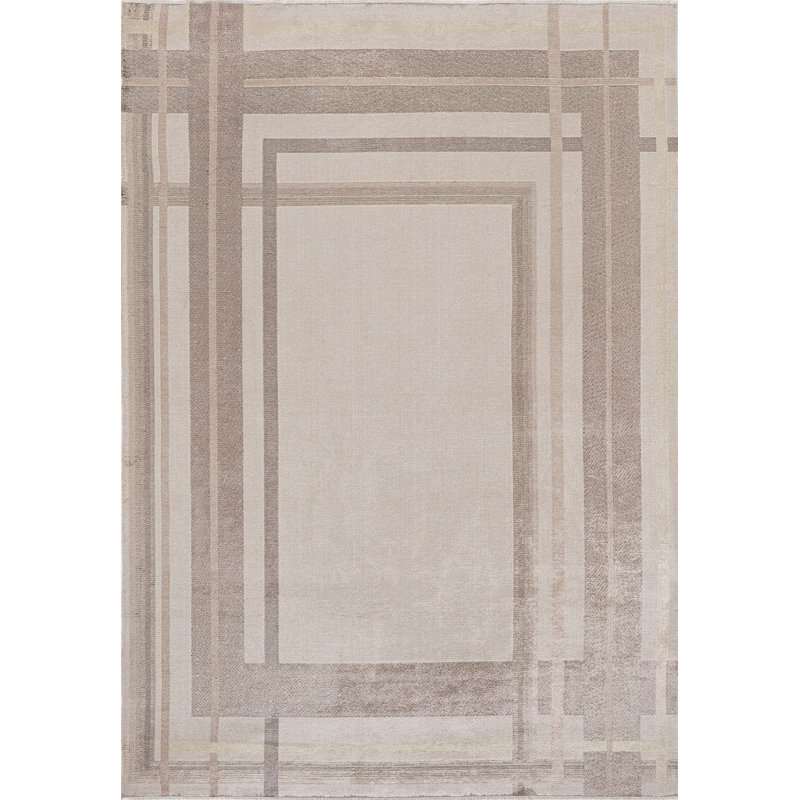 Arkoma Hand Loom Indoor / Outdoor Area Rug, Rectangle 6'6" x 9'10"