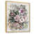 Toile avec cadre flottant brun