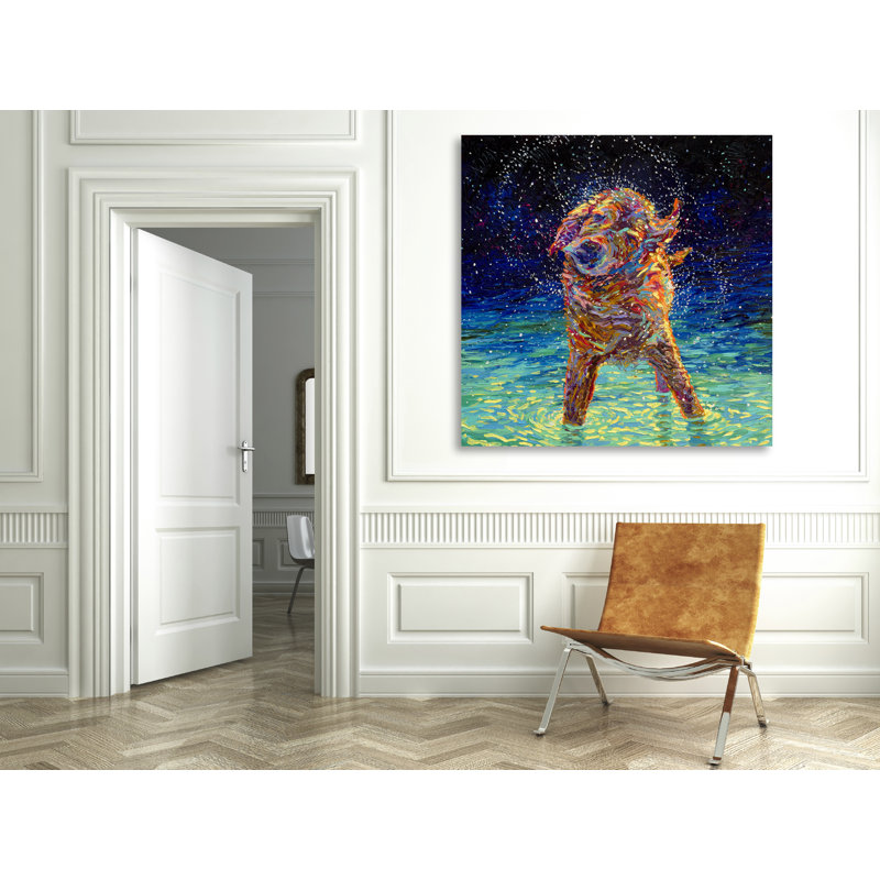 Moonlight Swim by Iris Scott - Wrapped Canvas Print, 121.92cm H x 121.92cm W