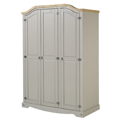 Palmea 3 Door Solid Wood Wardrobe