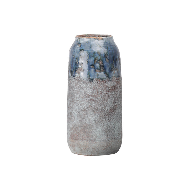 Vase de table rond en céramique Goetz, H 11 po x l 5,25 po x P 5,25 po