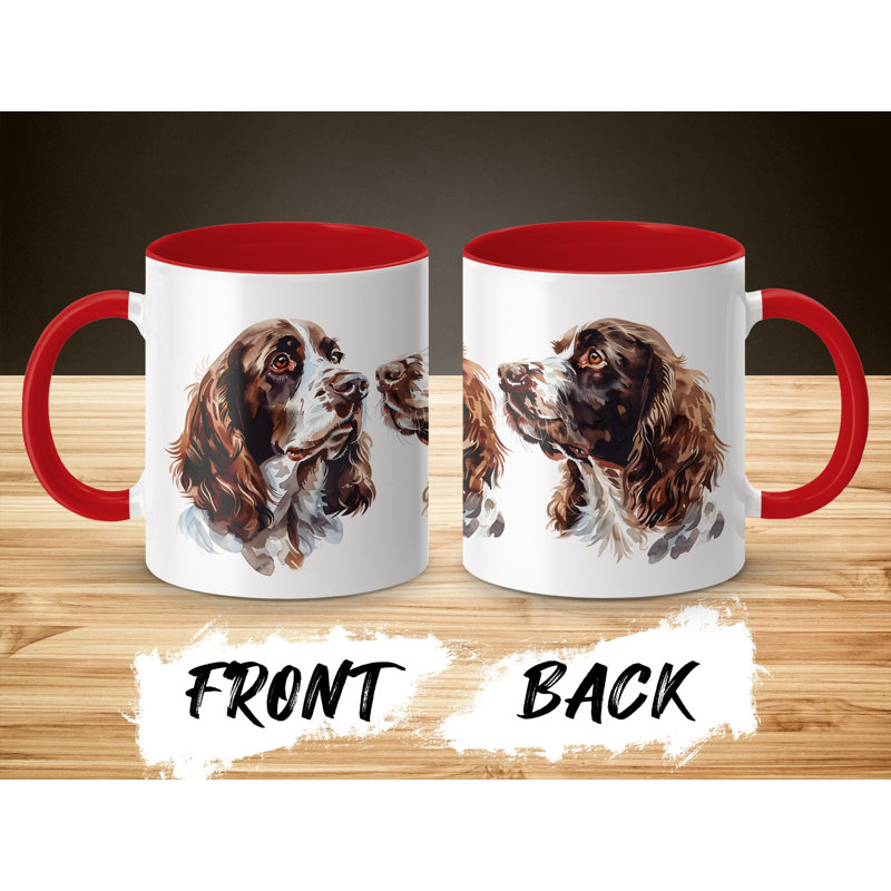Ceramic Coffee Mug, Red, 3