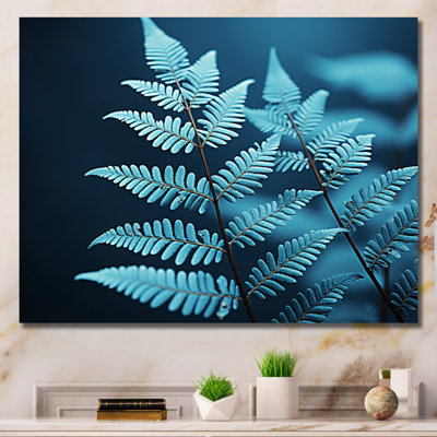 Ferns Turquoise Whimsy III - imprimé