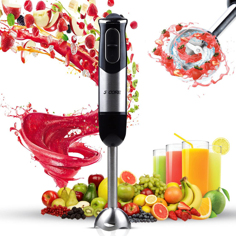 5 Core 500W Steel High-Performance Blades, 1510 Blender Wayfair HB Stainless | Motor Hand with