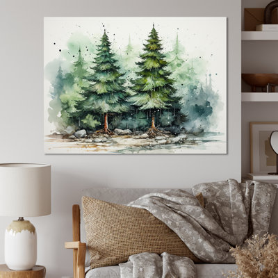 Minimalisme, pin, forêt II - pin, art mural