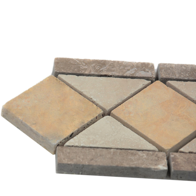 Noce 4'' 12'' Travertine Listello