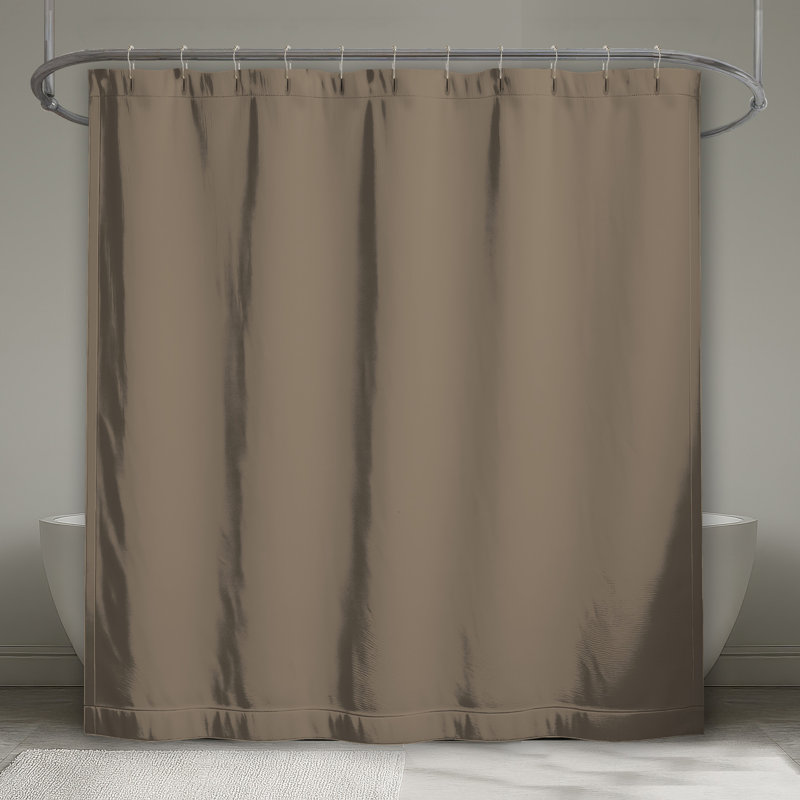 Rideaux de douche beige uni, L 70 po x H 84 po