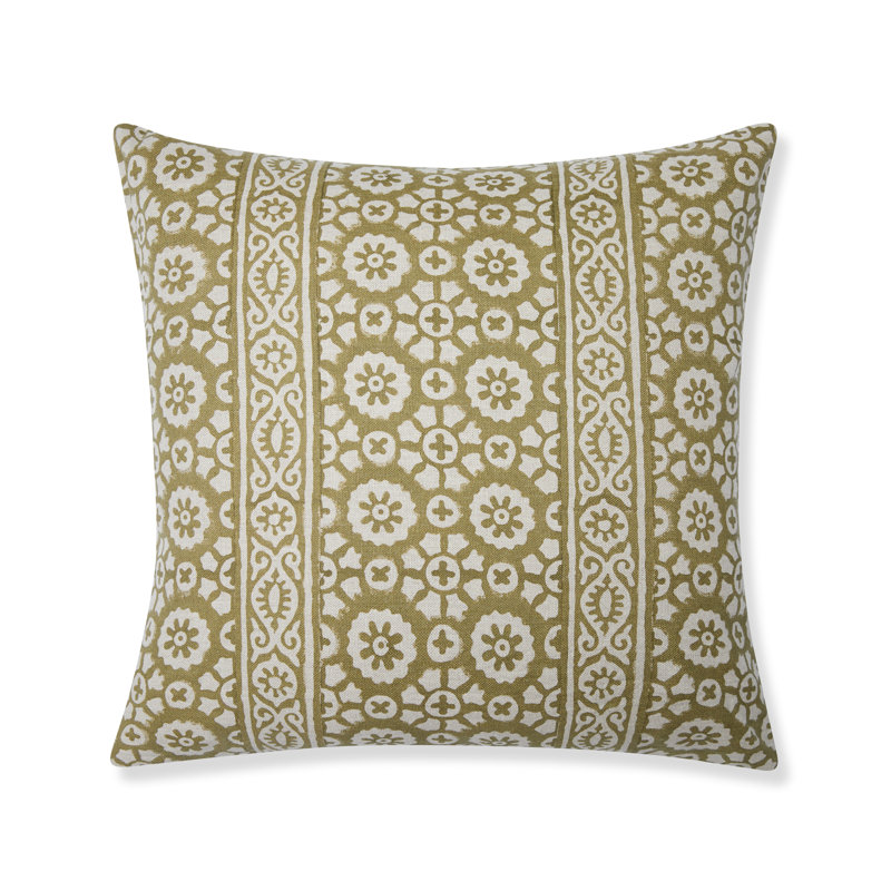 Patrika Pillow Cover - 22" x 22", Green Floral