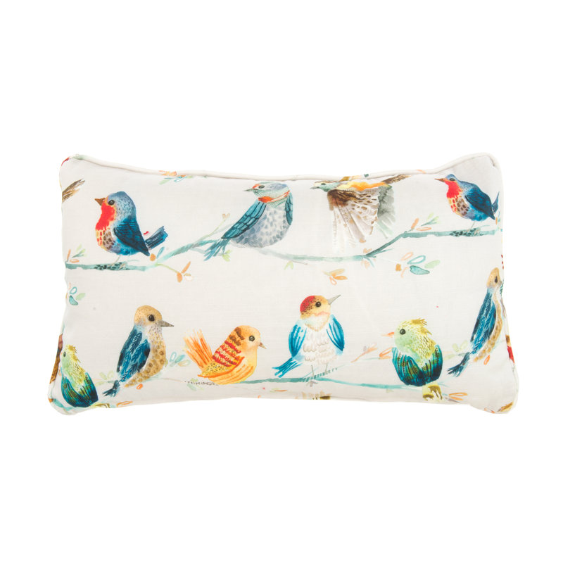 Avel Colourful Birds Bolster Cushion