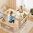 Kids Table And Chairs Set, Kids Table And Bench Set, Wooden Activity Table, Indoor Kid Craft Tables With Storage, Toddler Desk For Home, Classroom-1621018612