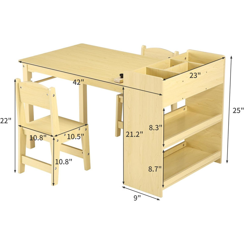Computer Desk, Yellow