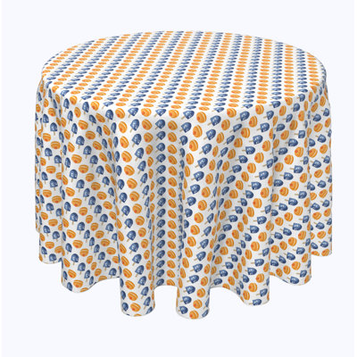 Bodenheim Geometric Round Hanukkah Tablecloth