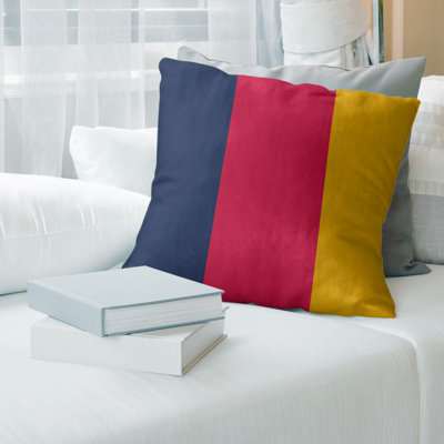 Striped Linen Reversible Pillow Cover