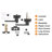 Privacy Door Lever with Square Rosette Heavy Duty Solid Levers-43650323