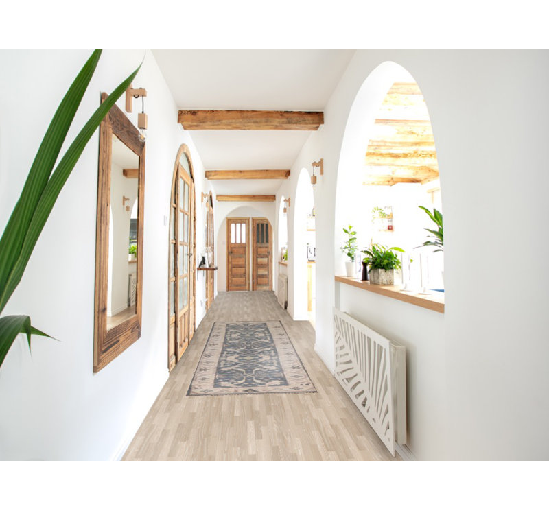 Tapis de couloir bleu 3 pi Oushak
