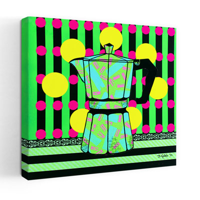 Contemporary Art Colorful Contemporary Art by David Galan - Wrapped Canvas Print