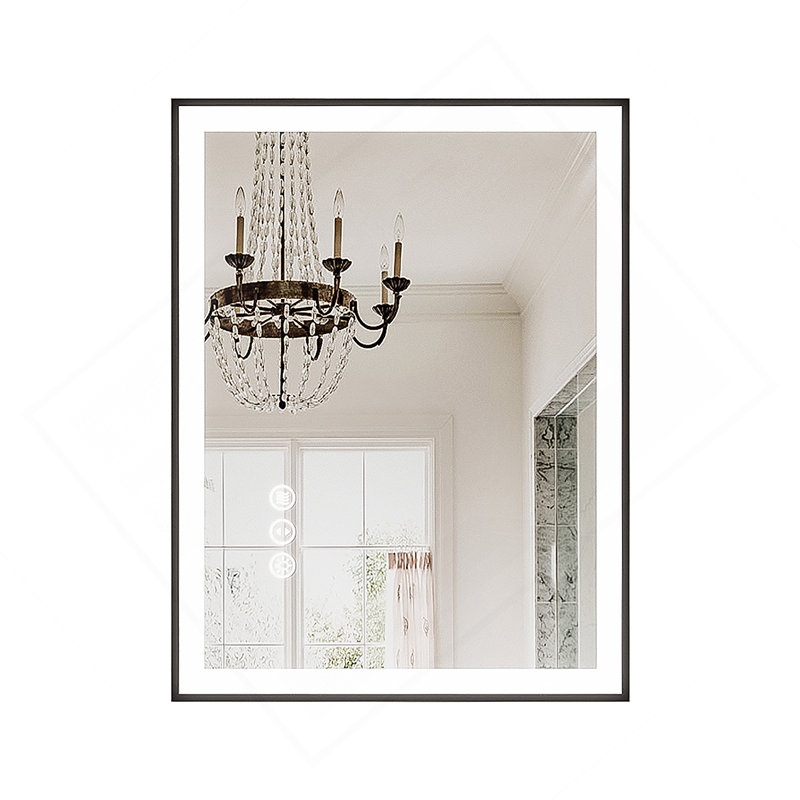 Miroir de salle de bain sans cadre à DEL, miroir intelligent, 32 po x 24 po