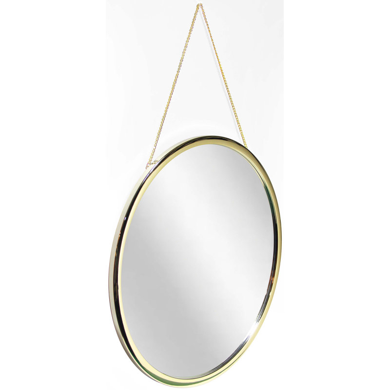 Miroir mural moderne en plastique 22 "Modern Glam, Or