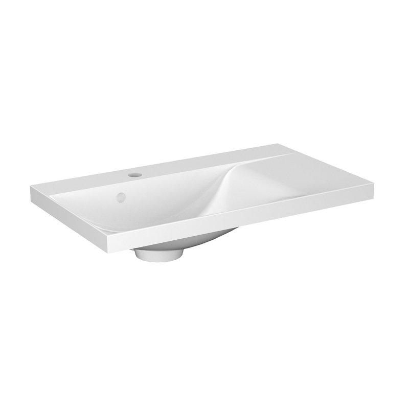 70cm Composite Single Bathroom Vanity Top with Sink
