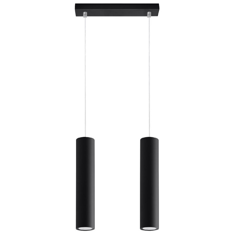 Aliezah 2 - Light Cylinder Pendant, Black