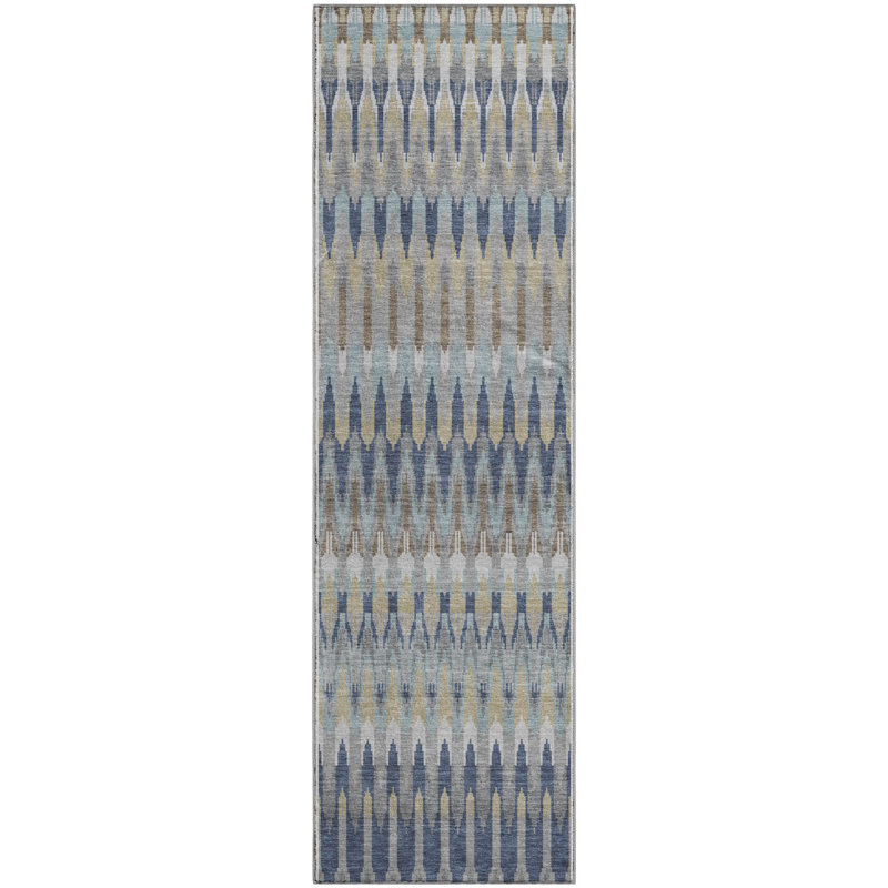 Premium Machine Washable Prisco Taupe Rug, Runner 2'3" x 7'6"