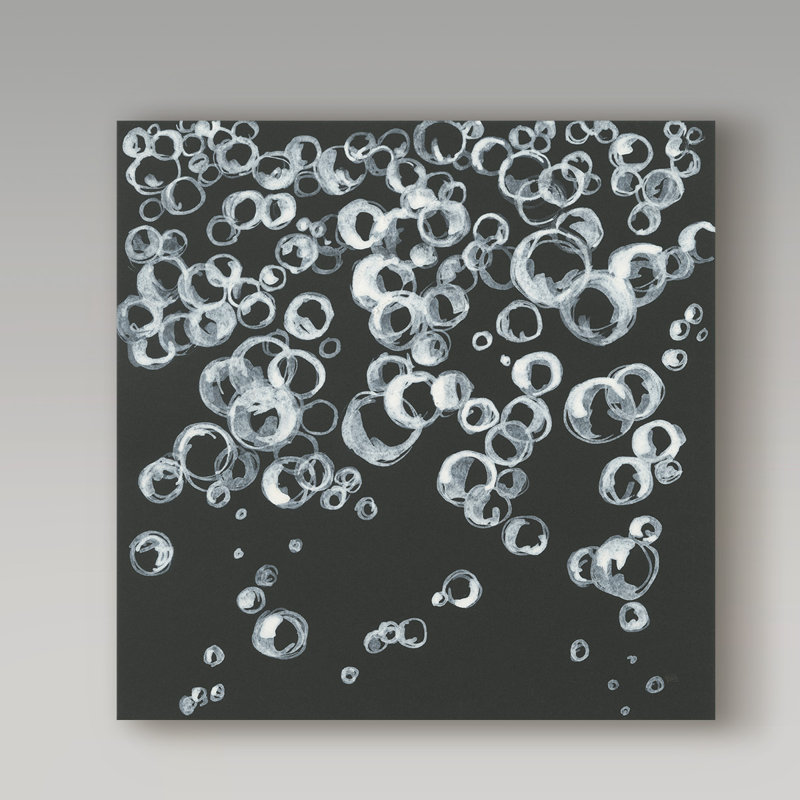 « bubbles ii », reproduction de peinture à l’acrylique sur toile tendue, H 14 po x l 14 po x P 2 po